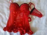 Espartilho vermelho M